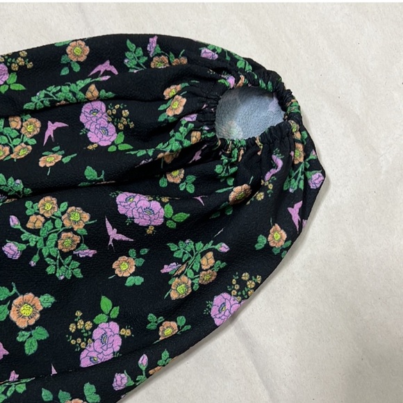 ASOS design floral wrap front mini dress size 10 - Picture 6 of 7